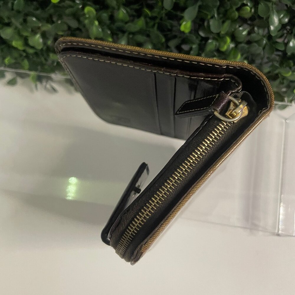 RARE SET: Fendi Zucchino coated canvas PVC compact bi-fold + crossbody bag - Picture 9 of 12